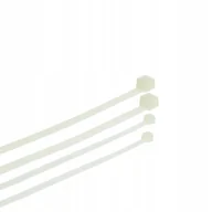 Maskownice do kabli - PLASTROL OPASKA PLASTIKOWA BIAŁA 4,8 x 350mm 100szt. - miniaturka - grafika 1