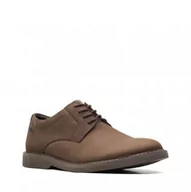 Półbuty męskie - Clarks Atticus LT Lo Gore-Tex [dark brown nubuck] - rozmiar 41 - miniaturka - grafika 1