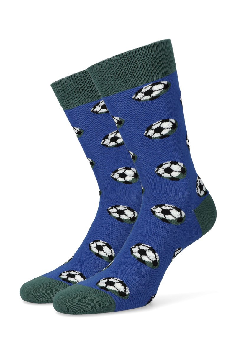 Lancerto, Skarpety nieniesko-zielone w piłki, rozmiar 40/43