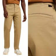 Spodnie męskie - Lee RELAXED CHINO Clay Chetopa Twill LUŹNE BRĄZOWE CHINOSY W30 L32 - miniaturka - grafika 1