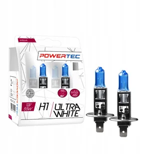 Żarówki Powertec 12V 55W H1 Ultra WHITE+100% - Żarówki samochodowe - miniaturka - grafika 1