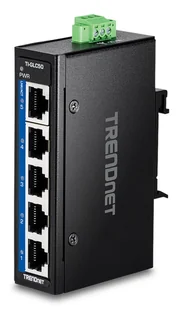 Trendnet TI-GLC50 łącza sieciowe Nie zarządzany Gigabit Ethernet (10/100/1000) Czarny TI-GLC50 - Switche - miniaturka - grafika 1