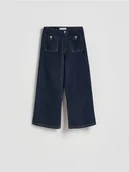 Spodnie damskie - Reserved - Spodnie culotte - granatowy - miniaturka - grafika 1