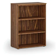Regały biurowe - Regał biurowy PRIMO WOOD, 1087 x 800 x 420 mm, orzech - miniaturka - grafika 1
