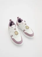 Buty dla dziewczynek - Reserved - Sneakersy z imitacji skóry Pusheen - biały - miniaturka - grafika 1