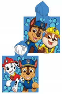 Psi Patrol Chase Ponczo Poncho Ręcznik 55X110 - Okrycia kąpielowe dla dzieci - miniaturka - grafika 1