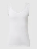 Koszulki i topy damskie - Top z obszyciem w kontrastowym kolorze model ‘Barbera’ - miniaturka - grafika 1