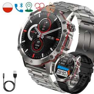 Rubicon Brad Srebrny - Smartwatch - miniaturka - grafika 1
