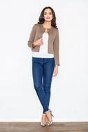 Marynarki i żakiety damskie - FIGL Żakiet M218 beżowy XL - miniaturka - grafika 1