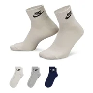 Skarpetki damskie - Skarpety Nike Everyday Essential 3 pak DX5074 (kolor Wielokolorowy, rozmiar M: 38-42) - miniaturka - grafika 1