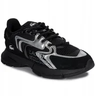 Sneakersy damskie - Lacoste Sneakersy półbuty damskie 747SFA0095312 Blk/wht czarno-białe r.37 - miniaturka - grafika 1