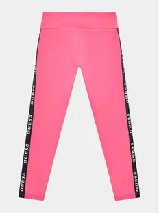 Guess Legginsy J2YB09 KABR0 Różowy Slim Fit - Legginsy - miniaturka - grafika 1