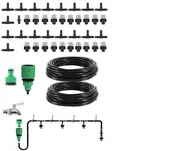 Węże ogrodowe i zraszacze - Ogrodowa Kurtyna Wodna 20M Mgiełka Zraszacz 20Dysz - miniaturka - grafika 1