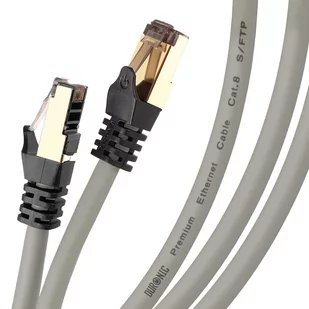 Duronic Cat 8 Kabel sieciowy ekranowany szary 3 m - Patchcordy - miniaturka - grafika 1