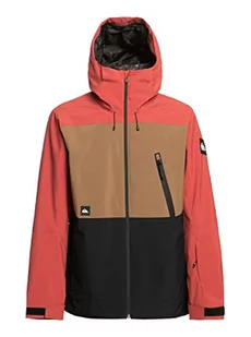 Quiksilver Zamek błyskawiczny męski brązowy XS - Kurtki narciarskie - miniaturka - grafika 1
