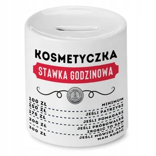 Dla Kosmetyczki Skarbonka na Urodziny na Prezent z Nadrukiem ze Zdjęciem + Opakowanie na prezent (wzór 01) - Skarbonki - miniaturka - grafika 1