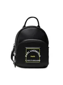 Plecaki - KARL LAGERFELD Plecak 215W3073 Czarny - miniaturka - grafika 1