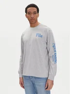 Koszulki męskie - Fila Longsleeve Laon FAM0904 Szary Oversize - miniaturka - grafika 1