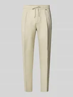 Spodnie męskie - Spodnie o kroju regular fit z mieszanki lnu i wiskozy model „NEIL” - miniaturka - grafika 1