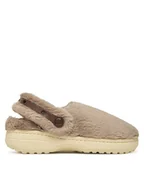 Kapcie damskie - Crocs Kapcie Classic Unfurgettable Clog 211116 Beżowy - miniaturka - grafika 1