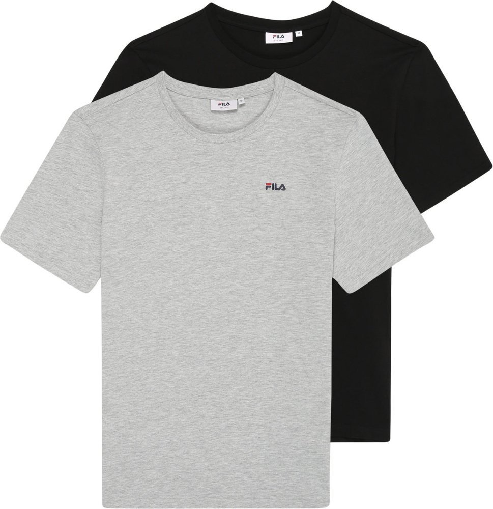 Fila Koszulka męska Fila Brod 2 pak czarna, szara FAM0083 83227 L