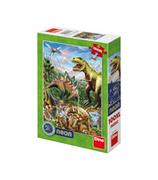 Puzzle - Dino Toys, puzzle dla dzieci świecące w ciemności Dinozaury, 100 el. - miniaturka - grafika 1