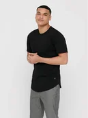 Koszulki męskie - Only & Sons T-Shirt Matt 22002973 Czarny Regular Fit - miniaturka - grafika 1