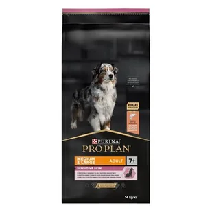 Purina Pro Plan Optiderma Adult 7+ Medium&Large Sensitive Skin 14 kg - Sucha karma dla psów - miniaturka - grafika 1