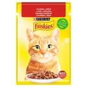 Mokra karma dla kotów - Purina Friskies Wołowina saszetka 85g - miniaturka - grafika 1