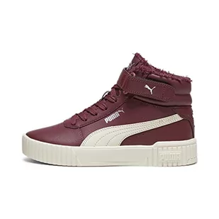 PUMA Carina 2.0 Mid WTR Jr sneakersy dziewczęce, Dark Jasper Alpine Snow PUMA Silver, 37 eu - Buty dla dziewczynek - miniaturka - grafika 1