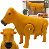 Figurki dla dzieci - Krowa na baterie krówka chodząca z dźwiękiem grającą zabawka interaktywna - miniaturka - grafika 1