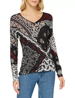 Swetry damskie - Desigual Sweter damski JERS_Bergen, czarny, XS - miniaturka - grafika 1