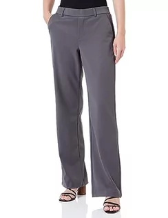 Spodnie damskie - Bestseller A/S Damskie spodnie VMMAYA MR Straight Solid Pant NOOS, Grey Pinstripe, S/30, Grey Pinstripe, S x 30L - grafika 1