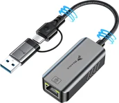Adaptery i przejściówki - PRZEJŚCIÓWKA USB 3.2 ETHERNET ADAPTER KARTA SIECIOWA LAN RJ45 5Gb/s USB-C REAGLE - miniaturka - grafika 1