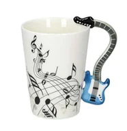 Naczynia i sztućce jednorazowe - Kubek muzyka - GITARA NIEBIESKA 5903181042034 - miniaturka - grafika 1
