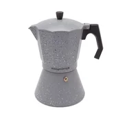 Zaparzacze i kawiarki - Tadar KÖNIGHOFFER KAWIARKA DO ESPRESSO 700 ML GREY STONE MARBLE TWORZYWO SZTUCZNE 5907558790139 - miniaturka - grafika 1