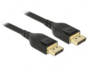 Delock kabel Displayport 8K 60Hz 5m DP 8K certyfikowany czarny (85663) - Kable komputerowe i do monitorów - miniaturka - grafika 2