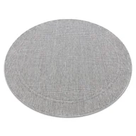 Dywany zewnętrzne - Dywan TIMO 5979 koło SZNURKOWY SIZAL outdoor ramka jasny szary, koło 120 cm - miniaturka - grafika 1