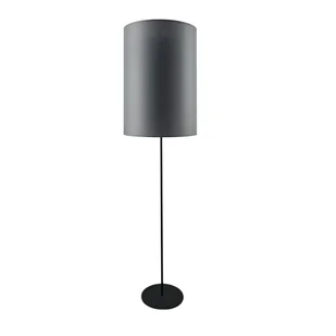 Lampa podłogowa stojąca Lamego 2023 Shilo do salonu tuba szary - Lampy stojące - miniaturka - grafika 1