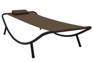 Leżaki ogrodowe - Elior Brązowa leżanka do ogrodu, na taras Z8-T86 - miniaturka - grafika 1