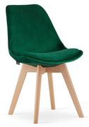 Krzesła - Komplet 4 szt zielonych krzeseł tapicerowanych Erden 3S - miniaturka - grafika 1