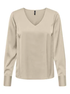 ONLY Bluzka Mika 15361191 Brązowy Regular Fit - Bluzki damskie - miniaturka - grafika 1