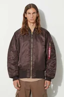 Kurtki męskie - Alpha Industries kurtka bomber dwustronna MA-1 męska kolor brązowy przejściowa - miniaturka - grafika 1