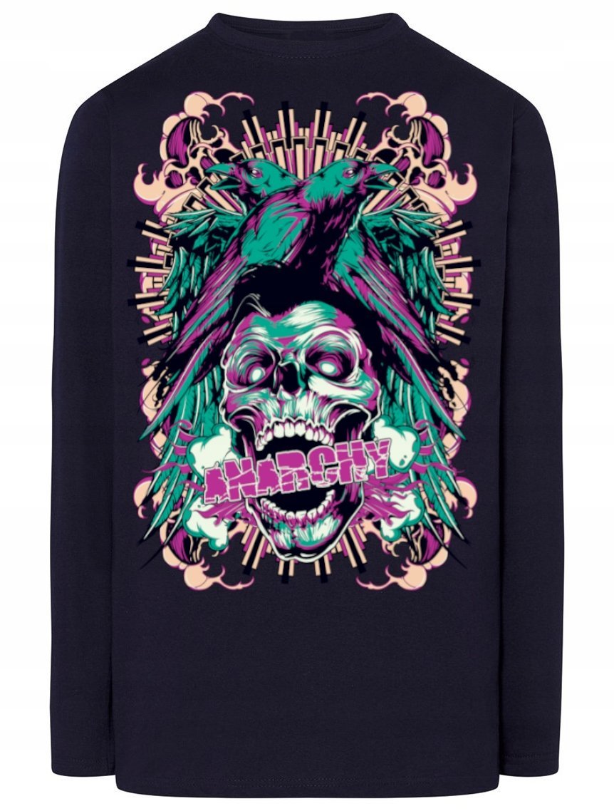 Longsleeve męski nadruk Anarchy Rozm.3XL