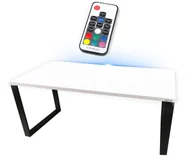 Biurka gamingowe - BIURKO GAMINGOWE 120x60 LOFTOWE LED STABILNE METALOWE - miniaturka - grafika 1