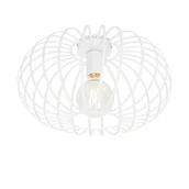 Oprawy, klosze i abażury - QAZQA Designerska lampa sufitowa biała 39 cm - Johanna - miniaturka - grafika 1