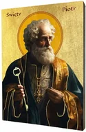 Ikony i obrazy sakralne - Ikona Św. Piotra - Unikalny Prezent Religijny - miniaturka - grafika 1