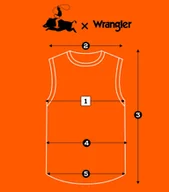 Koszulki męskie - Wrangler PRIDE TANK luźna biała koszulka bawełniana unisex nadruk M - miniaturka - grafika 1
