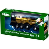 Pociągi dla dzieci - Brio World Złota Lokomotywa Mighty Gold - miniaturka - grafika 1