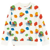 Bluzki dla chłopców - Cool Club, Bluzka chłopięca z długim rękawem, biała, LEGO - miniaturka - grafika 1